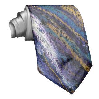 Purple/turquoise tie