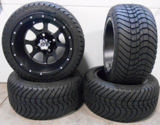 ITP SS108 Black Golf Wheels 12" EFX Lo Pro Tires 225x35 12 Tires EZ GO/Club Car: Automotive