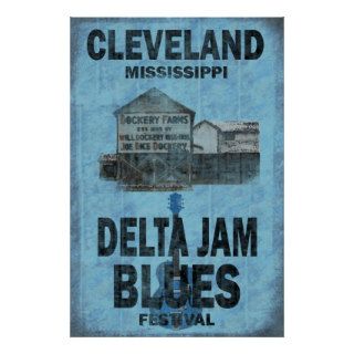 Cleveland Mississippi Blues Poster