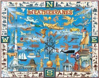 White Mountain Puzzles Weathervanes 1000 Piece Jigsaw Puzzle: Toys & Games