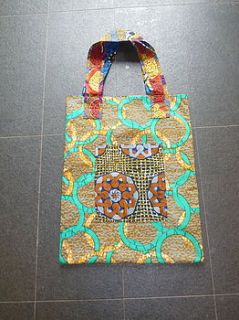 african fell fabric sack size shopper bag by blanche dlys designs