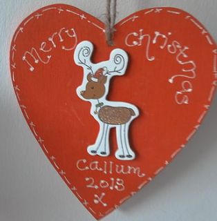 personalised sparkly christmas decoration by kitty's