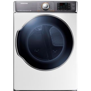 Samsung 9.5 cu ft Gas Dryer with Steam Cycles (White)