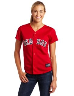 MLB Boston Red Sox Scarlet Alternate Baseball Jersey Spring 2012 Women's : Sports Fan Jerseys : Sports & Outdoors
