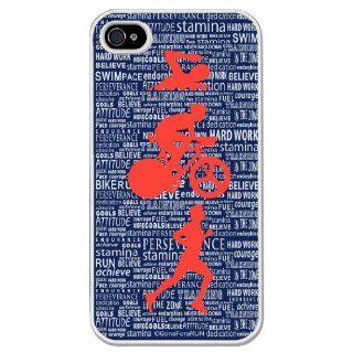 Triathlon Swim Bike Run Inspiration Male iPhone Case (iPhone 4/4S): Cell Phones & Accessories