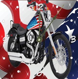 Shop Rikki KnightTM American Flag Harley Davidson Design 10" Wall Clock at the  Home Dcor Store. Find the latest styles with the lowest prices from Rikki Knight LLC