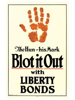 "The Hun His Mark Blot it Out," by James Allen St. John by Vintage War Posters
