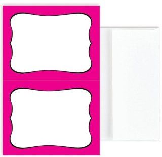 Great Papers! Fuchsia Frame 2Up Postcard 50PK : Blank Greeting Cards : Office Products