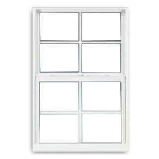 BetterBilt 3000TX Series Aluminum Double Pane Single Hung Window (Fits Rough Opening: 52 in x 36 in; Actual: 35.375 in x 51.56 in)