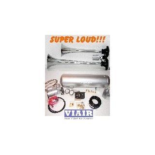 Super Loud Dual Trumpet 140+db Truck Air Horn & VIAIR 275c 150psi 2.5 Gal. Kit: Automotive