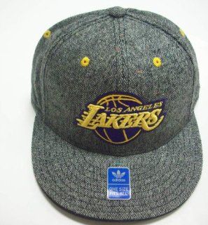 Los Angeles Lakers Flat Bill Fitted Hat by Adidas OSFA M146Z : Sports Fan Baseball Caps : Sports & Outdoors