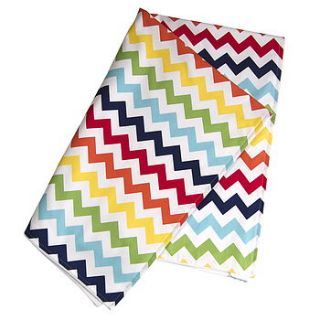 baby blanket 'rainbow chevron' by frogs+sprogs