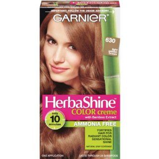 Garnier Herbashine Haircolor, 630 Light Golden Brown : Chemical Hair Dyes : Beauty