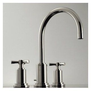 Santec 3520TX10 10 75 Polished Chrome/Satin Nickel Bathroom Faucets 8"Cross Handle Widespread Lav Faucet   Touch On Bathroom Sink Faucets  