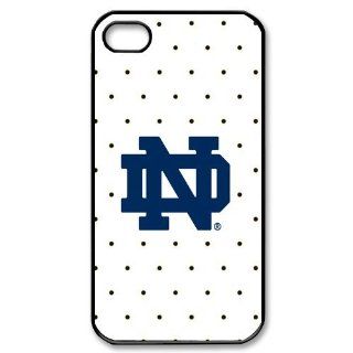 Personalized Notre Dame Fighting Irish Hard Case for Apple iphone 4/4s case BB635: Cell Phones & Accessories