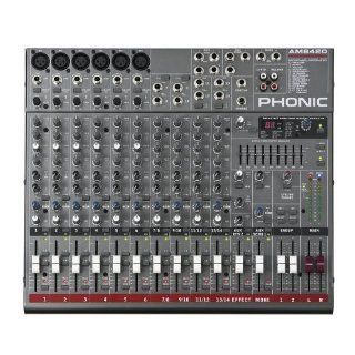 Phonic AM642D USB 6 Mic/Line, 4 Stereo Mixer with USB: Musical Instruments