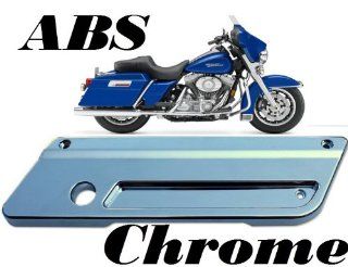 Pair of Latch Covers fits: Harley Davidson hard saddlebags FLT FLHT chrome plated ABS Latches: Automotive