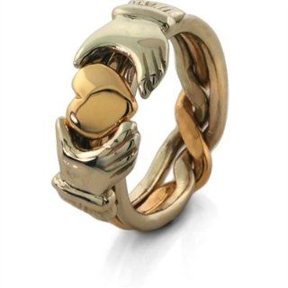 Ladies Fenian Claddagh Puzzle Ring LG 3JOL: Jewelry Products: Jewelry
