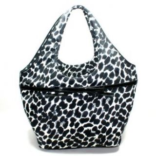 Kate Spade Large Tate Lindenwood Leopard Shoulder Bag (Black) #WKRU1631: Shoulder Handbags: Shoes