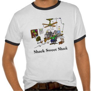 Shack Sweet Shack Funny Ham Radio Room T Shirt