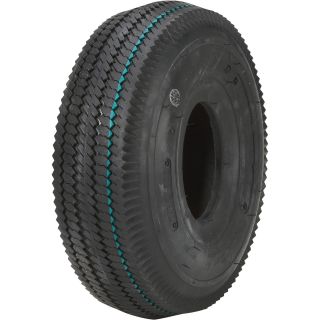 2-Ply Sawtooth Tread Replacement Tubeless Tire for Pneumatic Assemblies — 10.5in. x 410/350 x 4  Low Speed Tires