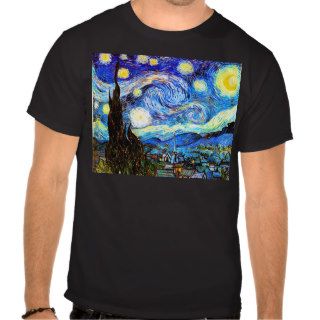 Van Gogh Starry Night (F612) Vintage Fine Art Shirts