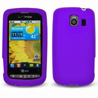Soft Skin Case Fits LG VS660 Vortex Purple Skin Verizon: Cell Phones & Accessories