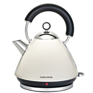 Morphy Richards Accents Traditional Kettle   White      Homeware