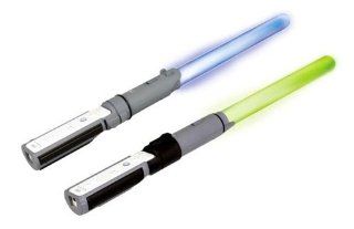 Official Star Wars Wii Anakin & Yoda Light Up Replica Lightsabers   Dueling Pack: Video Games