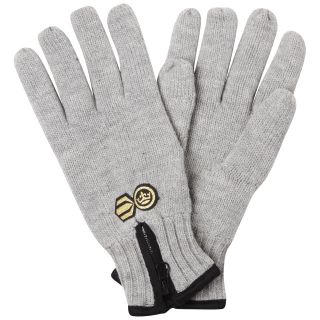 Crosshatch Mens Zipline Thinsulate Gloves   Light Grey Marl      Clothing