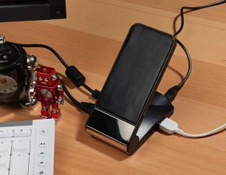 Non Slip Gadget Holder With 4 Port USB Hub