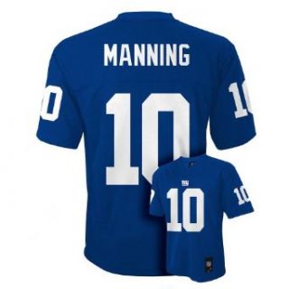Eli Manning  New York Giants Youth Blue Jersey Large 1416: Clothing