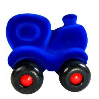 Rubbabu "Choo Choo Train" Blue Natural Rubber Foam Soft Toy Train   Educational Toy For Age 2+: Toys & Games