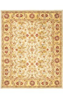 Shop Safavieh Classics Collection CL324A Handmade Ivory and Light Gold Wool Area Rug, 9 Feet 6 Inch by 13 Feet 6 Inch at the  Home Dcor Store