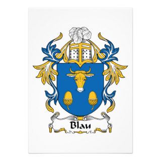 Blau Family Crest Custom Announcement