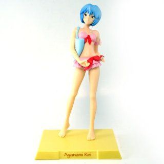 Neon Genesis Evangelion   Rei Ayanami Figures (Pink Swimsuit): Toys & Games
