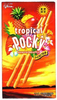 Mango & Pineapple Tropical Flavor Pocky Stick Snack (Japanese Import) [B678][SA ICSH] : Cracker Sticks : Grocery & Gourmet Food