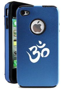 SudysAccessories Ohm iPhone 4 Case iPhone 4S Case   MetalTouch Blue Aluminium Shell With Silicone Inner Protective Designer Case: Cell Phones & Accessories