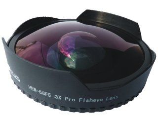 Hercules 58mm .3X Ultra Fisheye Death Lens for Professional Video Camcorders : Camera Lenses : Camera & Photo