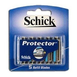 Schick Protector Refill Cartridges 5 in a Pack (Pack of 12) 60 Blades Total: Health & Personal Care