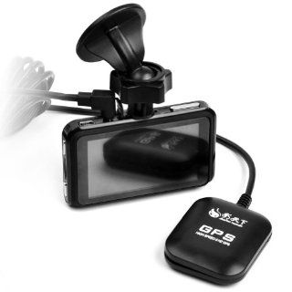E PRANCE GT680W Advanced WDR Car Dashboard Camera With 140 Degree Lens + GPS Logger + FULL HD 1080P + Super Night Vision + G sensor: Automotive