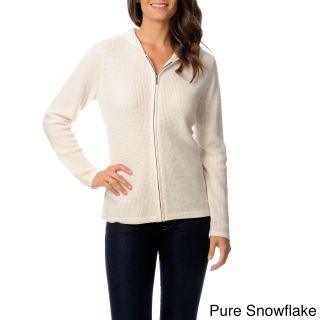 Ply Cashmere Womens Cashmere Zip front Hoodie
