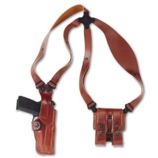 Galco Vertical Shoulder Holster System for S&W L FR 686 4 Inch (Tan, Ambi) : Airsoft Stomach Band Holsters : Sports & Outdoors
