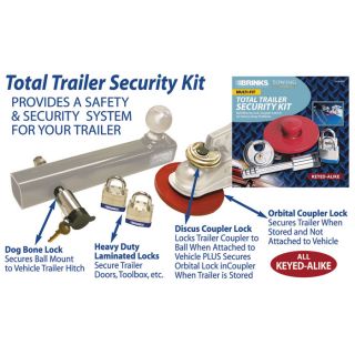 Brinks Towing/Storage Trailer Security Kit, Model# 3050-029-2  Towing Locks   Hitch Pins