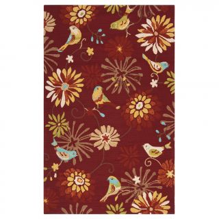 Hand hooked Lucy Transitional Floral Indoor/ Outdoor Area Rug (9 X 12)