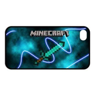 Minecraft Game  Awesome Image Hard Anti slip Back Protective Custom Cover Case for Apple iPhone 4 4g 4S TPU 704_07 Cell Phones & Accessories