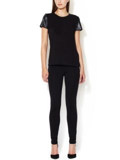 Julianne Leather Colorblock Legging by Love & Liberty