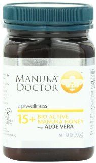 Manuka Doctor 15 Plus Honey with Aloe Vera, 1.1 Pound : Grocery & Gourmet Food
