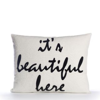 Alexandra Ferguson Its Beautiful Here Pillow IBH 148 Color: Blue / White