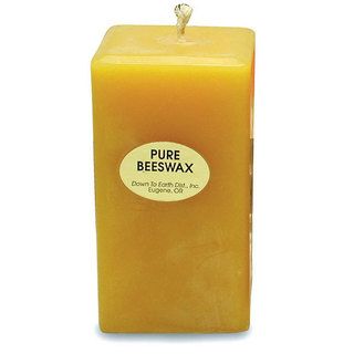 4 inch Rectangular Beeswax Candle